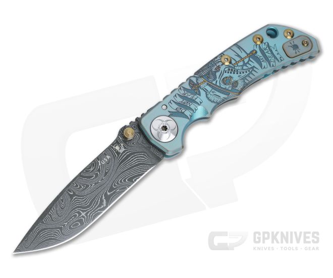 Spartan Harsey Folder Special Edition Plague Doctor Nichols Damascus Folder 038 - SB-SF5-038