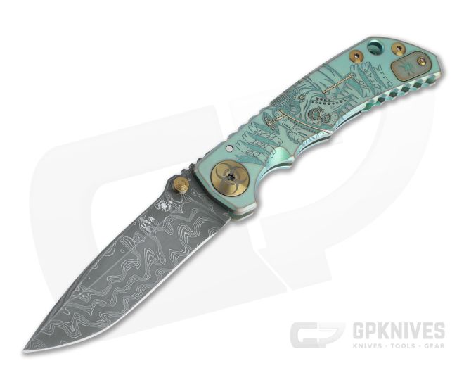 Spartan Harsey Folder Special Edition Plague Doctor Nichols Damascus Folder 059 - SB-SF5-059