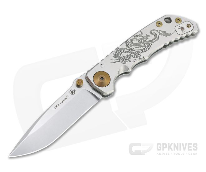 Spartan Harsey Folder Special Edition Black Dragon Bronze Hardware Stonewashed S45VN Folder 081 - SB-SF5-081