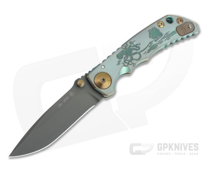 Spartan Harsey Folder Special Edition Green and Bronze Kraken Black PVD S45VN Folder 084 - SB-SF5-084