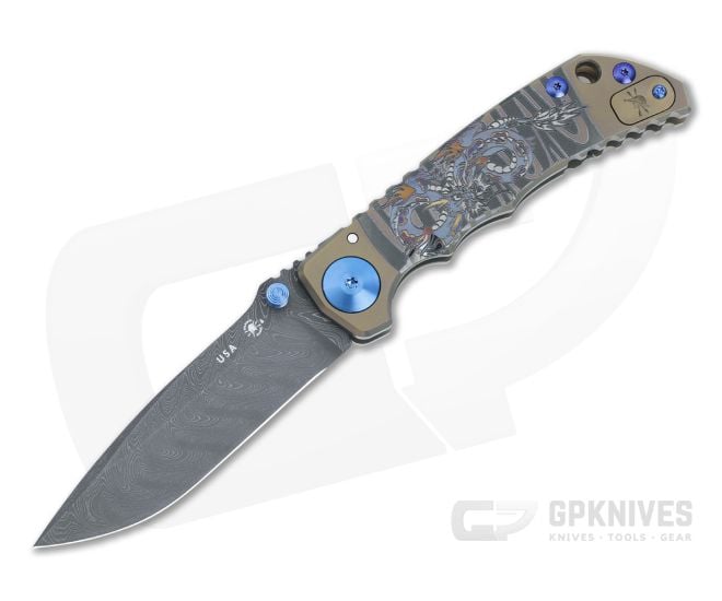 Spartan Harsey Folder Damascus Special Edition Dragon SF5-092 - SB-SF5-092