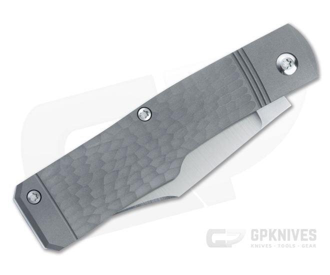 Jack Wolf Knives Sharpshooter Jack Pocket Knife Titanium Jigged