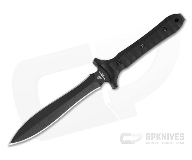 TOPS Shirodagga Black G10 1095 Fixed Blade Dagger (5.50" Blade) SHRA-01 - TP-SHRA-01