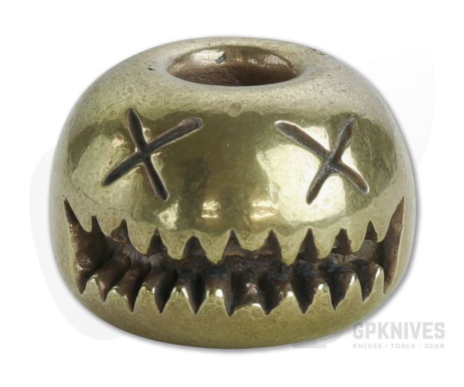 Audacious Concept Smiley Bead Medium Brass Lanyard Bead SMM-BRS-STW - AC-SMM-BRS-STW