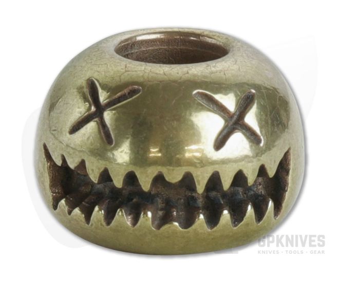 Audacious Concept Smiley Bead Small Brass Lanyard Bead SMS-BRS-STW - AC-SMS-BRS-STW