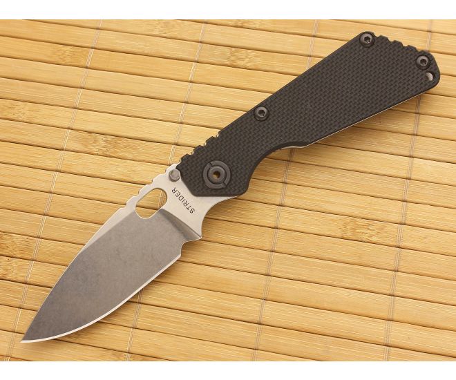 Strider SnG Flat Black G10 Spear Point CPM-S30V - SK-SNG-001