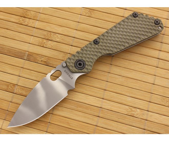 Strider SnG Gunner Grip Green G10 Ghost Stripe S30V - SK-SNG-018