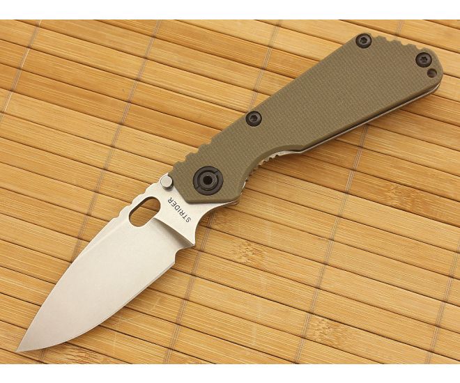 Strider SnG Flat Ranger Green G10 Spear Point CTS-40CP - SK-SNG-022