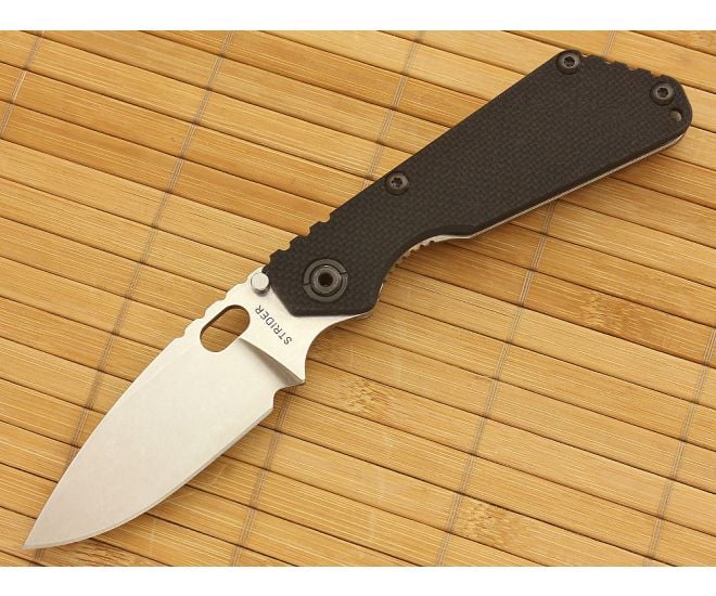 Strider SnG Flat Black G10 Spear Point CTS-40CP - SK-SNG-023