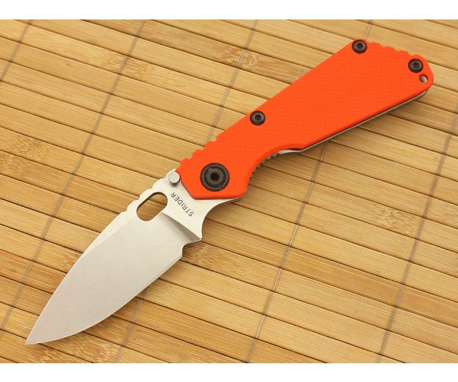 Strider SnG Flat Orange G10 Stonewashed CTS-40CP - SK-SNG-026