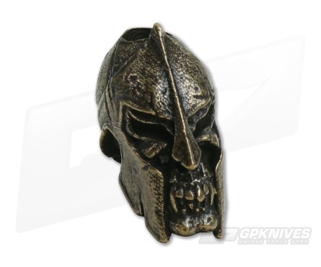 Schmuckatelli Spartan Skull Bead Oil-Rubbed Bronze Pewter - ST-SPORBO