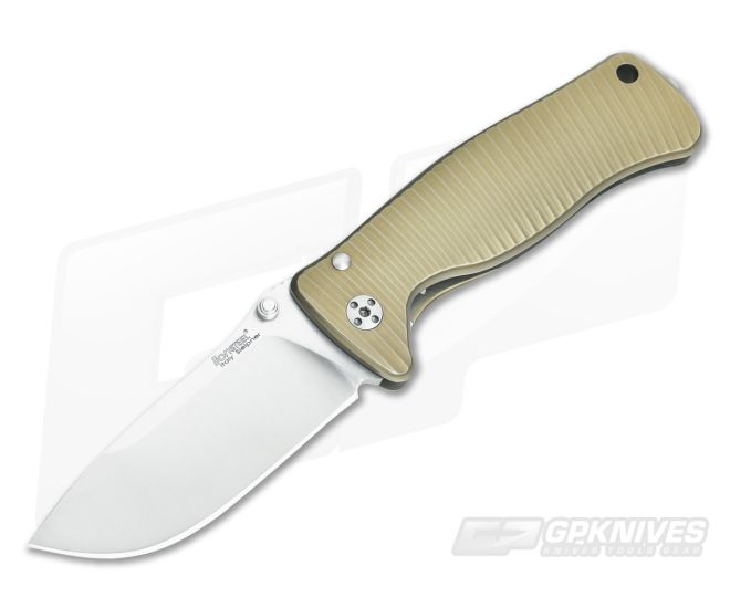 LionSteel SR-2 Mini Integral Folder Bronze Titanium - LS-SR2-B