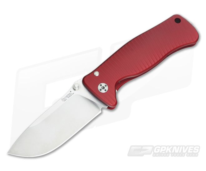 LionSteel SR-2 Mini Integral Folder Red Aluminum - LS-SR2A-RS