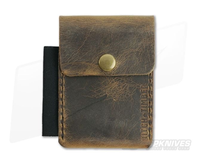Hitch & Timber Surveyor Crazy Horse Leather Brass Snap Wallet - HT-SURVEYOR-CH