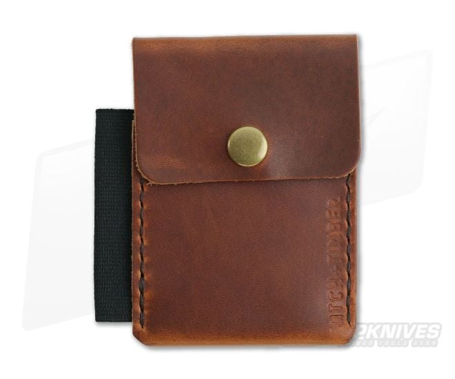 Hitch & Timber Surveyor English Tan Leather Brass Snap Wallet - HT-SURVEYOR-ET