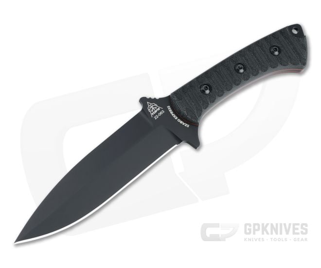 TOPS Szabo Express Single Edge Black 1095 Canvas Micarta Tactical Fixed Blade SZEX-01 - TP-SZEX-01
