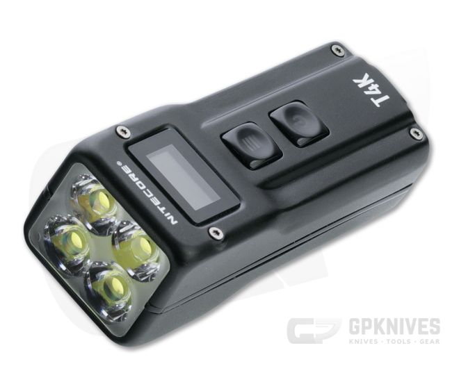 NiteCore T4K 4000 Lumen USB-C Rechargeable Intelligent Pocket Flashlight - NC-T4K