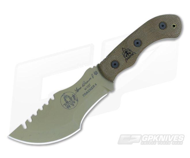 TOPS Knives Tom Brown Tracker #4 Mini Coyote Tan - TP-TBT04CT