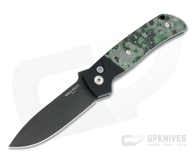 Protech X Terzuola ATCF Automatic USN GXIII Prototype DLC Magnacut Green Fat Carbon Fiber Folder - PT-TERZUOLA-GXIII