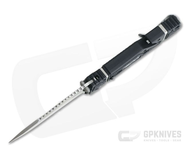 SOG Trident Elite Clip Point Satin AUS-8 Black GRN Piston Lock Assisted Folder TF101-BX - SOG-TF101-BX