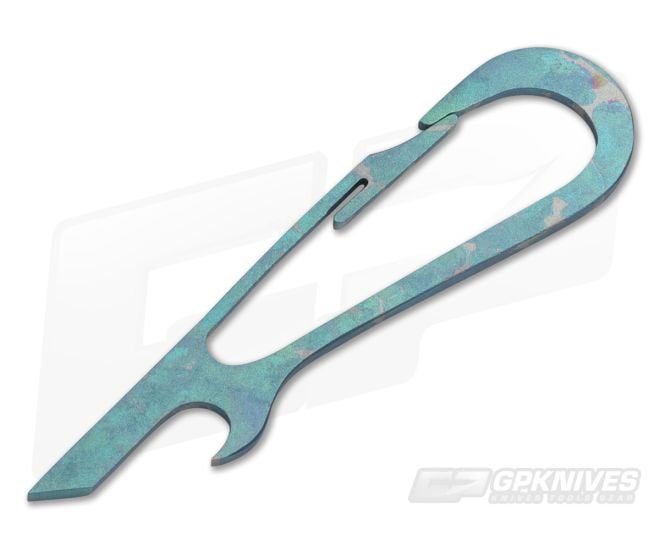 SK Knives Large DeCAPitator Green/Bronze Titanium Bottle Opener - CU-TIDCP20