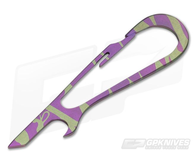 SK Knives Large DeCAPitator Purple/Bronze Titanium Bottle Opener - CU-TIDCP23