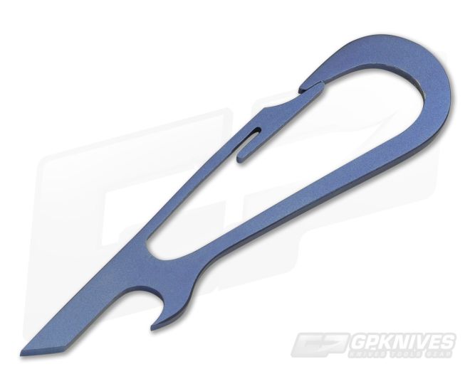 SK Knives Large DeCAPitator Blue Titanium Bottle Opener - CU-TIDCP24