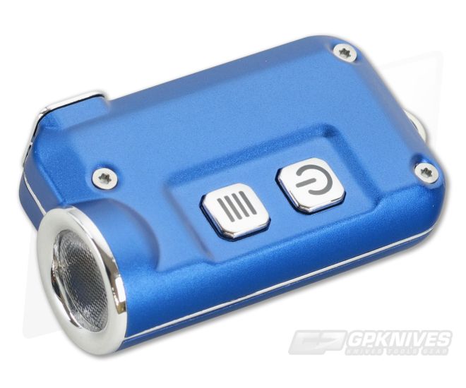 NiteCore TINI Blue Aluminum 380 Lumen Micro-USB Rechargeable Keychain Flashlight - NC-TINI-BL