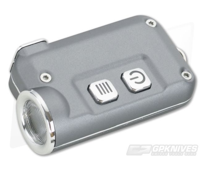 NiteCore TINI Grey Aluminum 380 Lumen Micro-USB Rechargeable Keychain Flashlight - NC-TINI-G