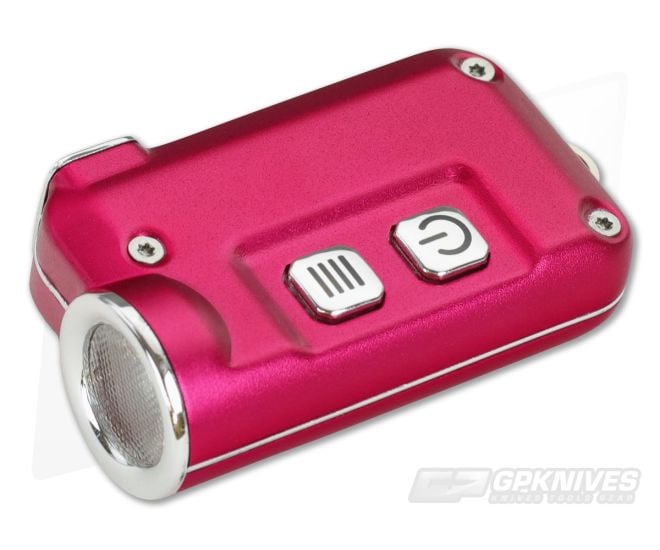 NiteCore TINI Red Aluminum 380 Lumen Micro-USB Rechargeable Keychain Flashlight - NC-TINI-RD