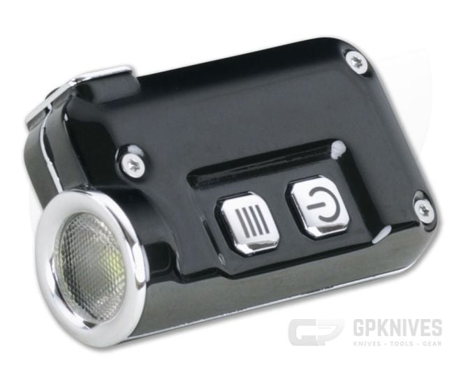 NiteCore TINI SS Jet Black PVD Stainless Steel 380 Lumen Micro-USB Rechargeable Keychain Flashlight - NC-TINI-SS-BLACK