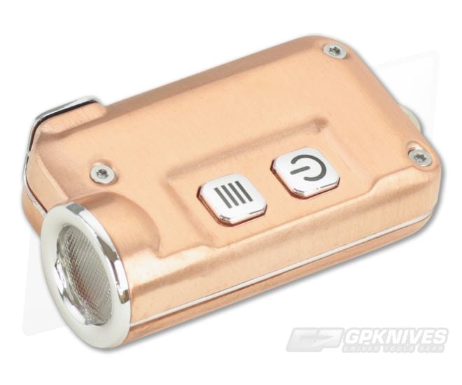 NiteCore TINI CU Copper 380 Lumen Micro-USB Rechargeable Keychain Flashlight - NC-TINI-CU