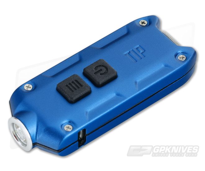 NiteCore TIP Blue 360 Lumen Micro-USB Rechargeable Keychain Flashlight - NC-TIP-BLUE