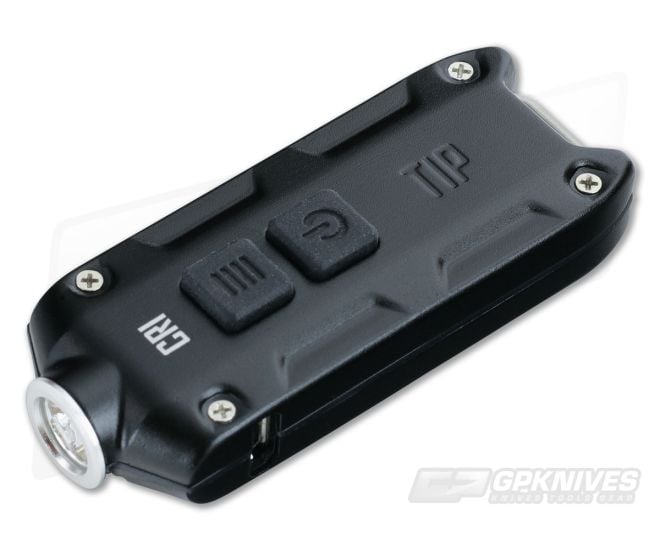 NiteCore TIP Black CRI 240 Lumen Rechargeable Keychain Flashlight - NC-TIP-BLACK-CRI