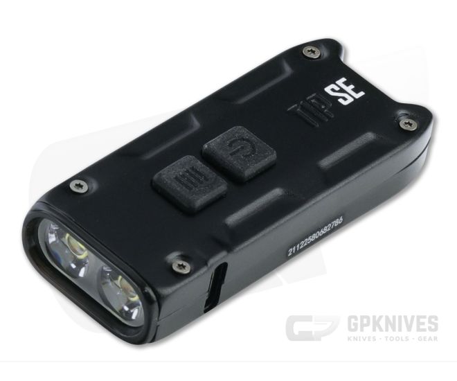 NiteCore TIP SE Black 700 Lumen Rechargeable Keychain Flashlight - NC-TIP-SE