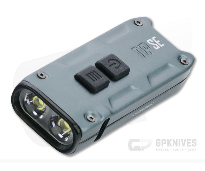 NiteCore TIP SE Metallic Gray 700 Lumen Rechargeable Keychain Flashlight - NC-TIP-SE-MG