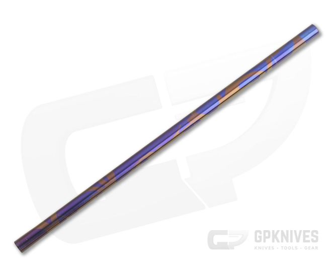 Steve Kelly Titanium Straight Magnum Drinking Straw Purple Bronze Swirl Titanium - CU-TISTRAW83