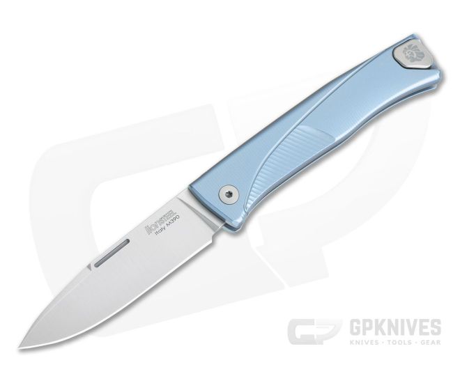 LionSteel Thrill Integral Blue Titanium Slip Joint H.WAYL Hidden Clip M390 TL-BL - LS-TL-BL