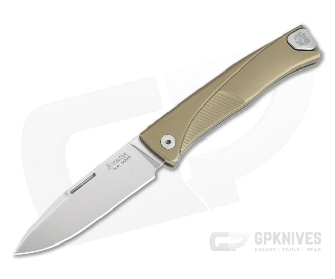 LionSteel Thrill Integral Bronze Titanium Slip Joint H.WAYL Hidden Clip M390 TL-BR - LS-TL-BR