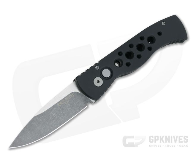 Protech TR-2 Exclusive Two Tone Acid Wash Satin Blade 20th Anniversary Skeletonized Auto TR-2-PT20AW - PT-TR-2-PT20AW