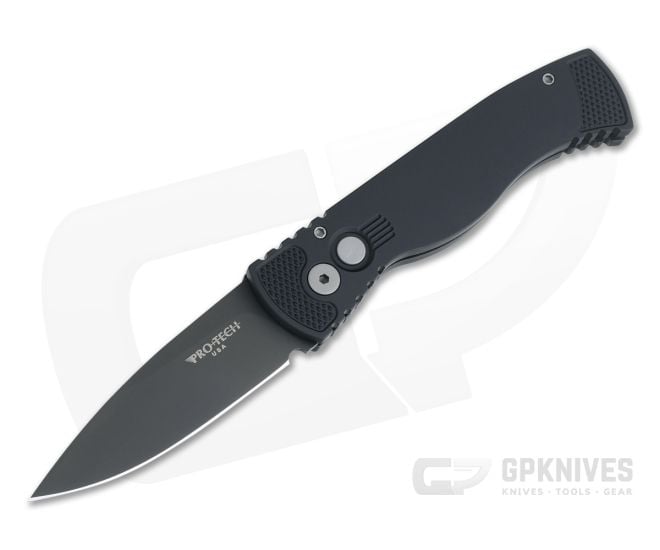 Protech Tactical Response TR-2 Black DLC 154CM Black Aluminum Automatic TR-2.3 - PT-TR-2.3