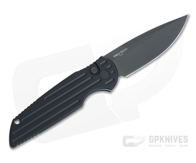 Protech TR-3 Left Handed All Black SWAT Automatic TR-3-L-2 - PT-TR-3-L-2