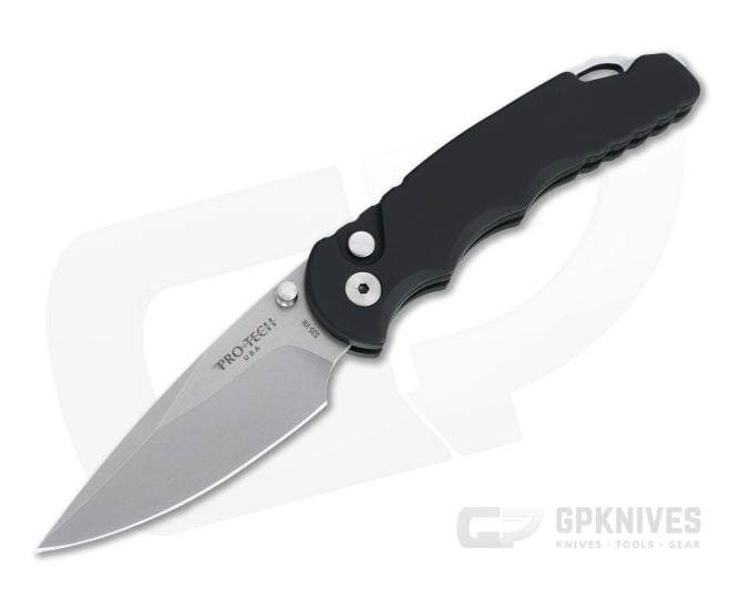 Protech Tactical Response TR-5 Lerch Spring Assist Stonewashed S35VN Button Lock Folder TR-5 SA.1 - PT-TR-5-SA.1