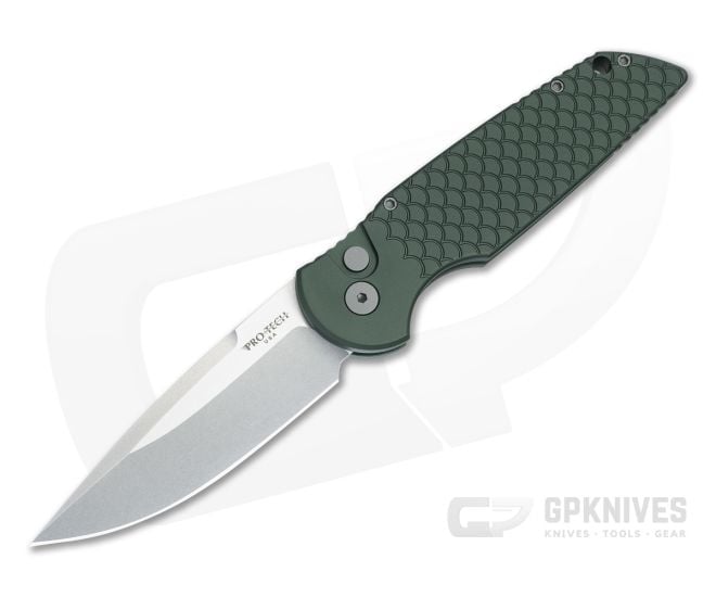 Protech TR-3 X1 Auto Green Fish Scale Stonewash - PT-TR-3-X1-SW-GREEN