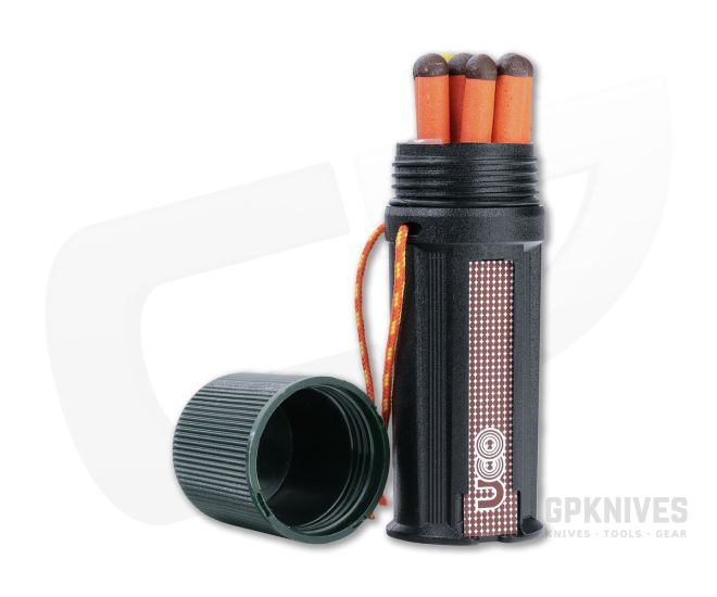 UCO Gear Green/Black Titan Stormproof Match Kit - UCO-MT-TSM-CONT
