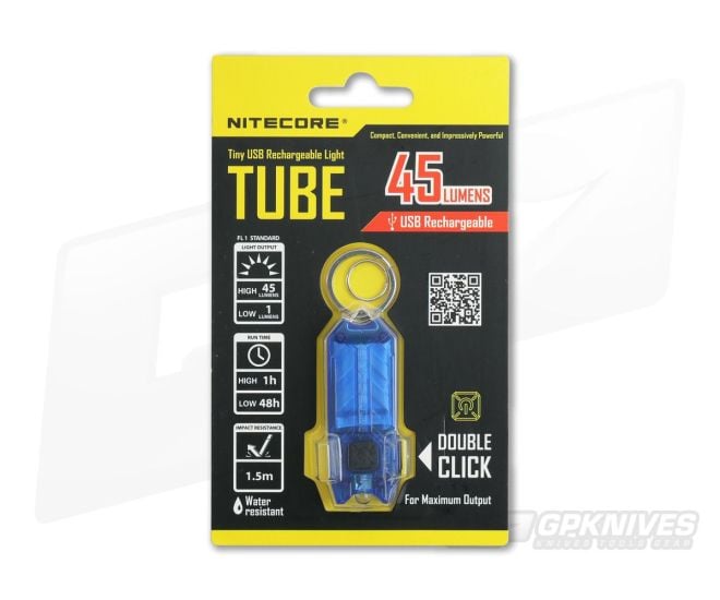 NiteCore Tube USB Rechargebale Keychain Light Blue - NC-TUBE-BLUE