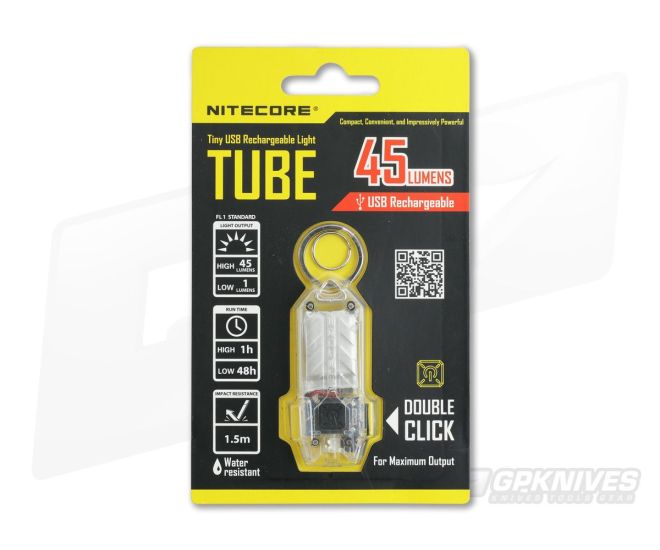 NiteCore Tube USB Rechargebale Keychain Light Transparent - NC-TUBE-TRANSPARENT