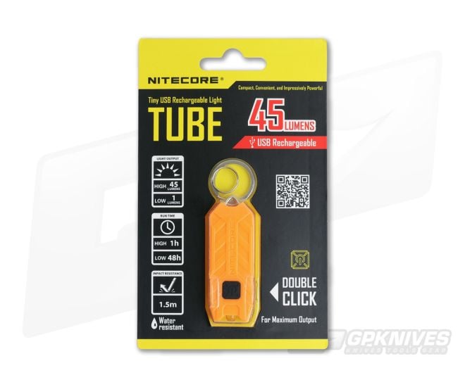 NiteCore Tube USB Rechargebale Keychain Light Orange - NC-TUBEOR