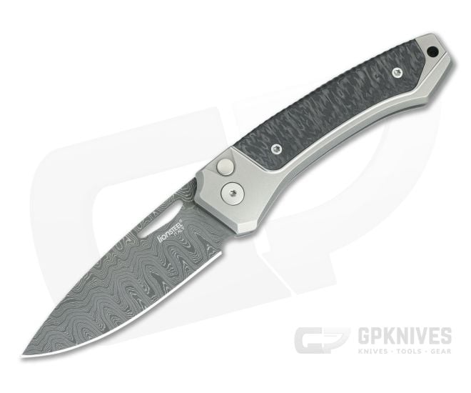 LionSteel Twain Gray Titanium & Damascus - LS-TW-D-GY