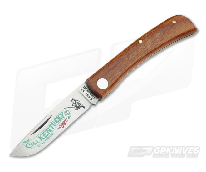 Case XX U.S.A. 5 Dot (1975) Kentucky Bicentennial Wood Handle Sodbuster Junior - Mint - CA-V004